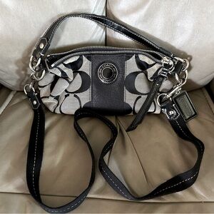 Coach Black and Grey Crossbody Bag
